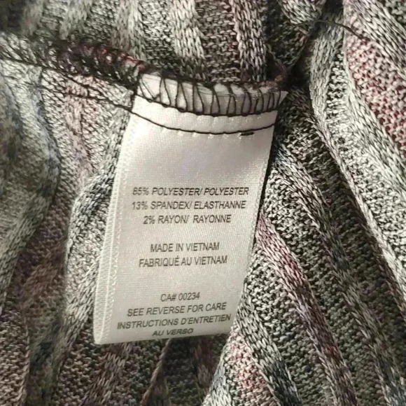 Gaby Skye Asmetrical Stripe Boho Retro sz 6 High & Low Wrap Neck Belted Dress - Picture 3 of 11